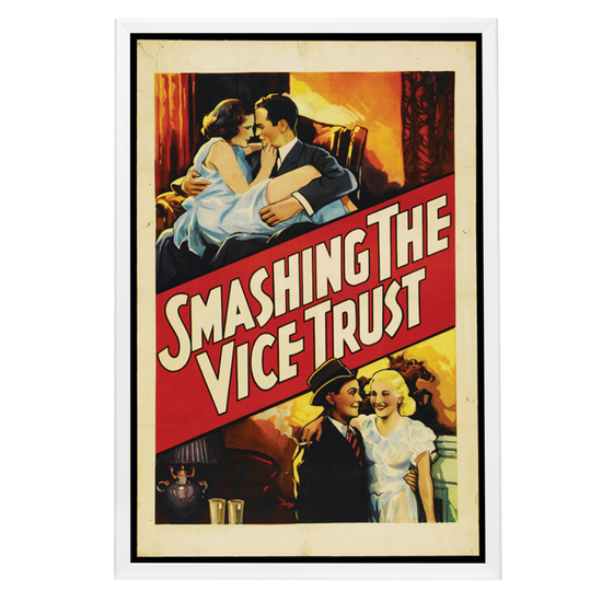 "Smashing The Vice Trust" (1937) Framed Movie Poster