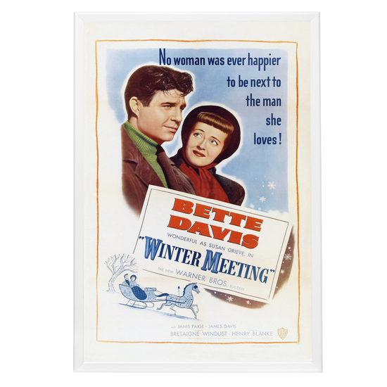 "Winter Meeting" (1948) Framed Movie Poster