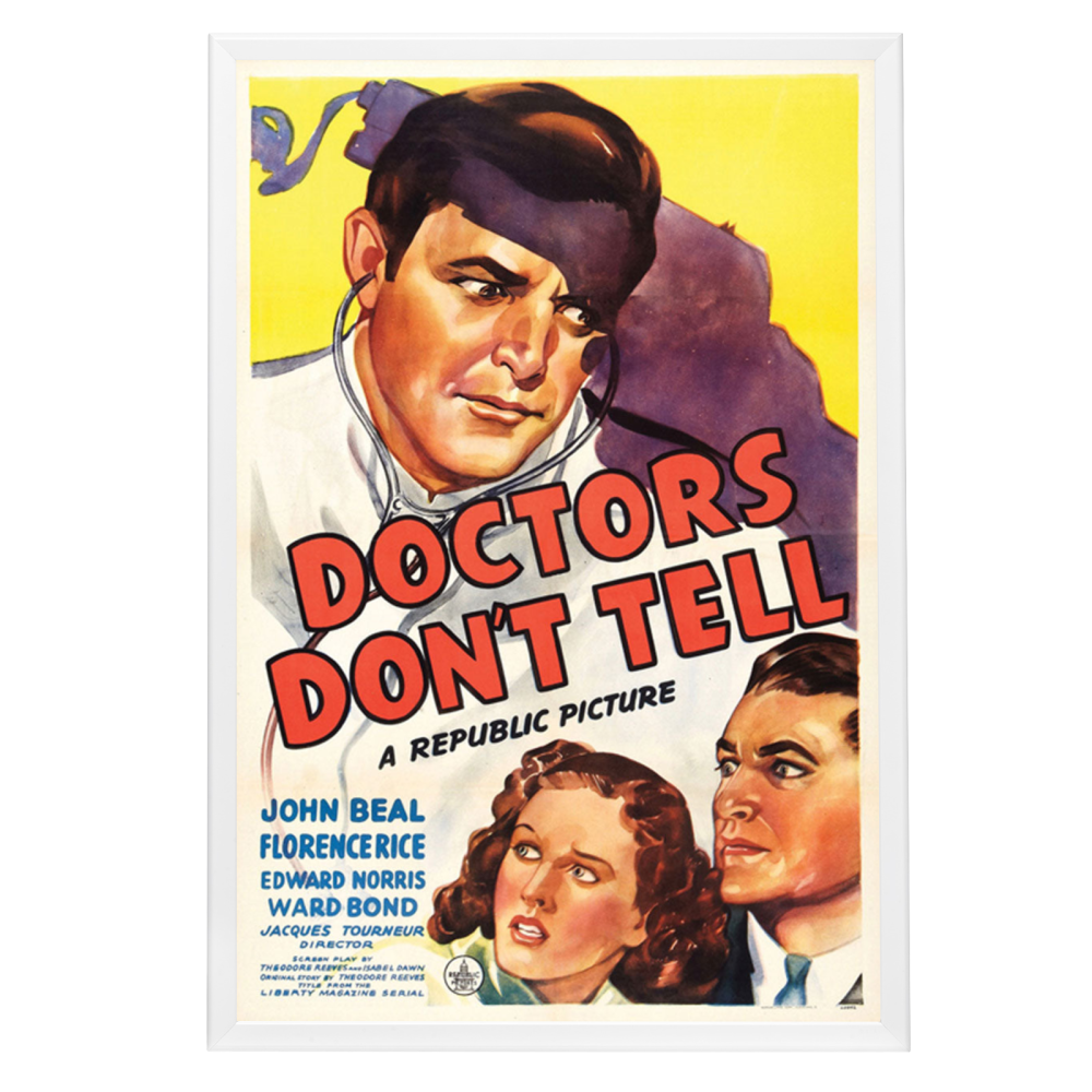 "Doctors Don't Tell" (1941) Framed Movie Poster