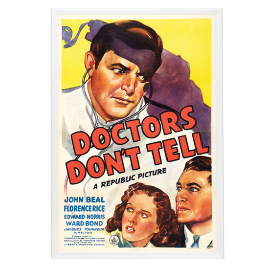 "Doctors Don't Tell" (1941) Framed Movie Poster