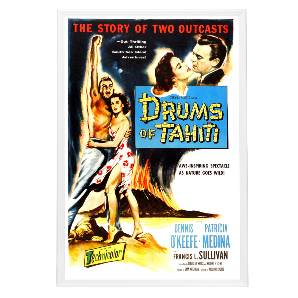 "Drums Of Tahiti" (1954) Framed Movie Poster