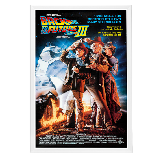 "Back to the Future 3" (1990) Framed Movie Poster