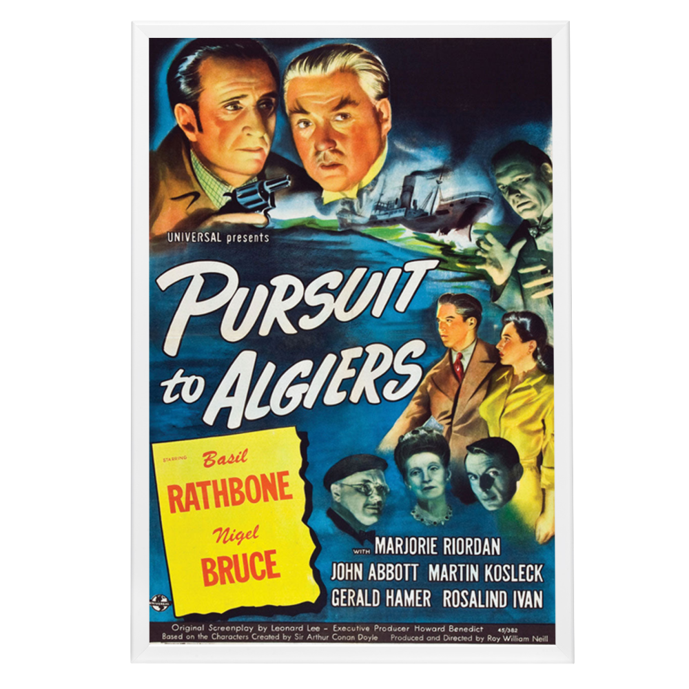 "Pursuit To Algiers" (1945) Framed Movie Poster