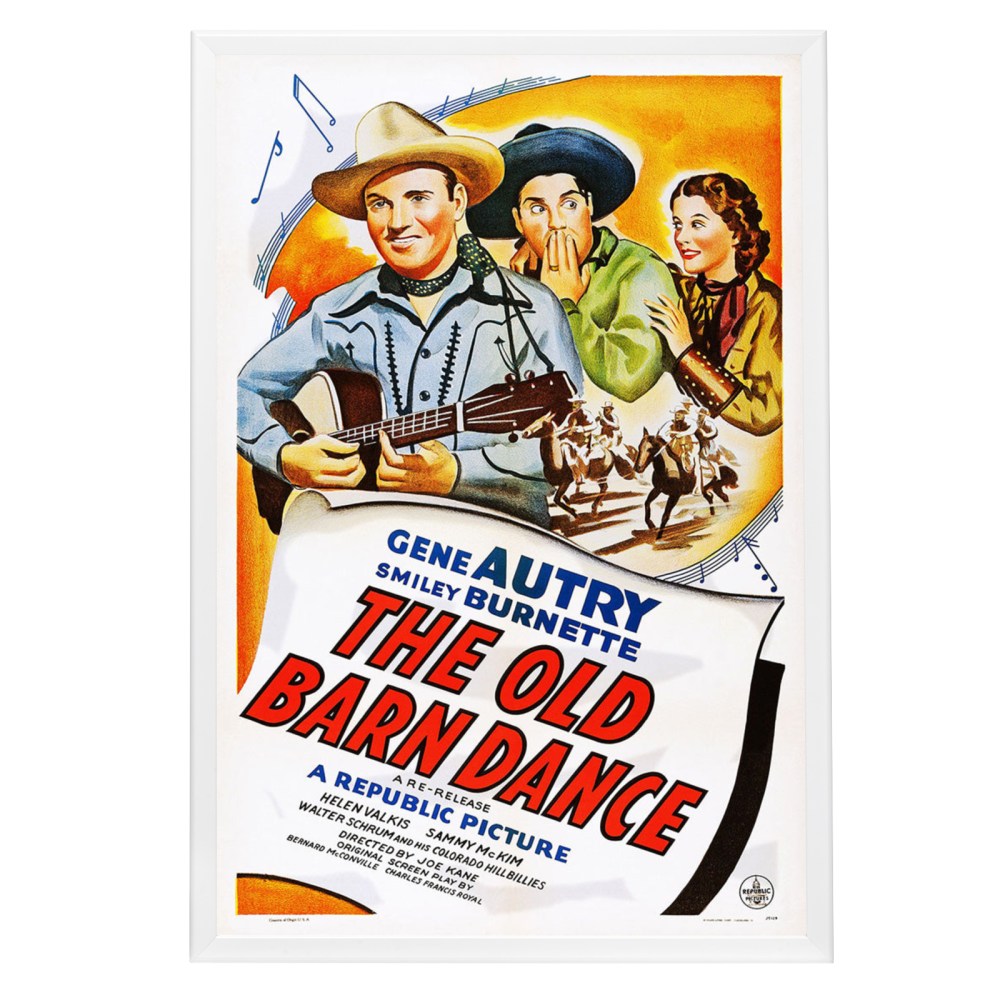 "Old Barn Dance" (1938) Framed Movie Poster