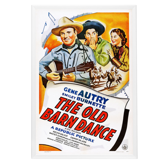 "Old Barn Dance" (1938) Framed Movie Poster