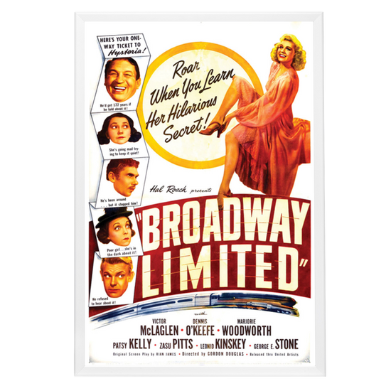 "Broadway Limited" (1941) Framed Movie Poster