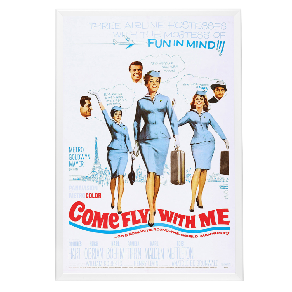 "Come Fly With Me" (1963) Framed Movie Poster