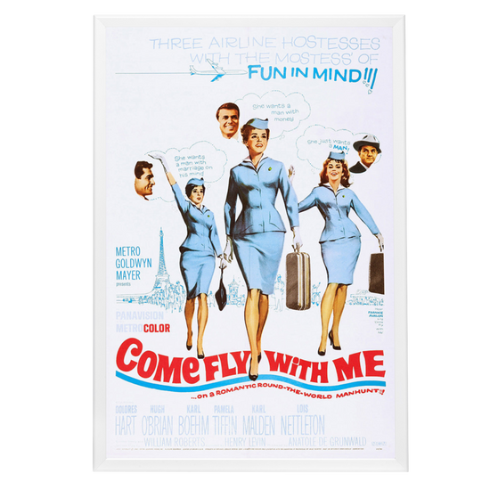 "Come Fly With Me" (1963) Framed Movie Poster