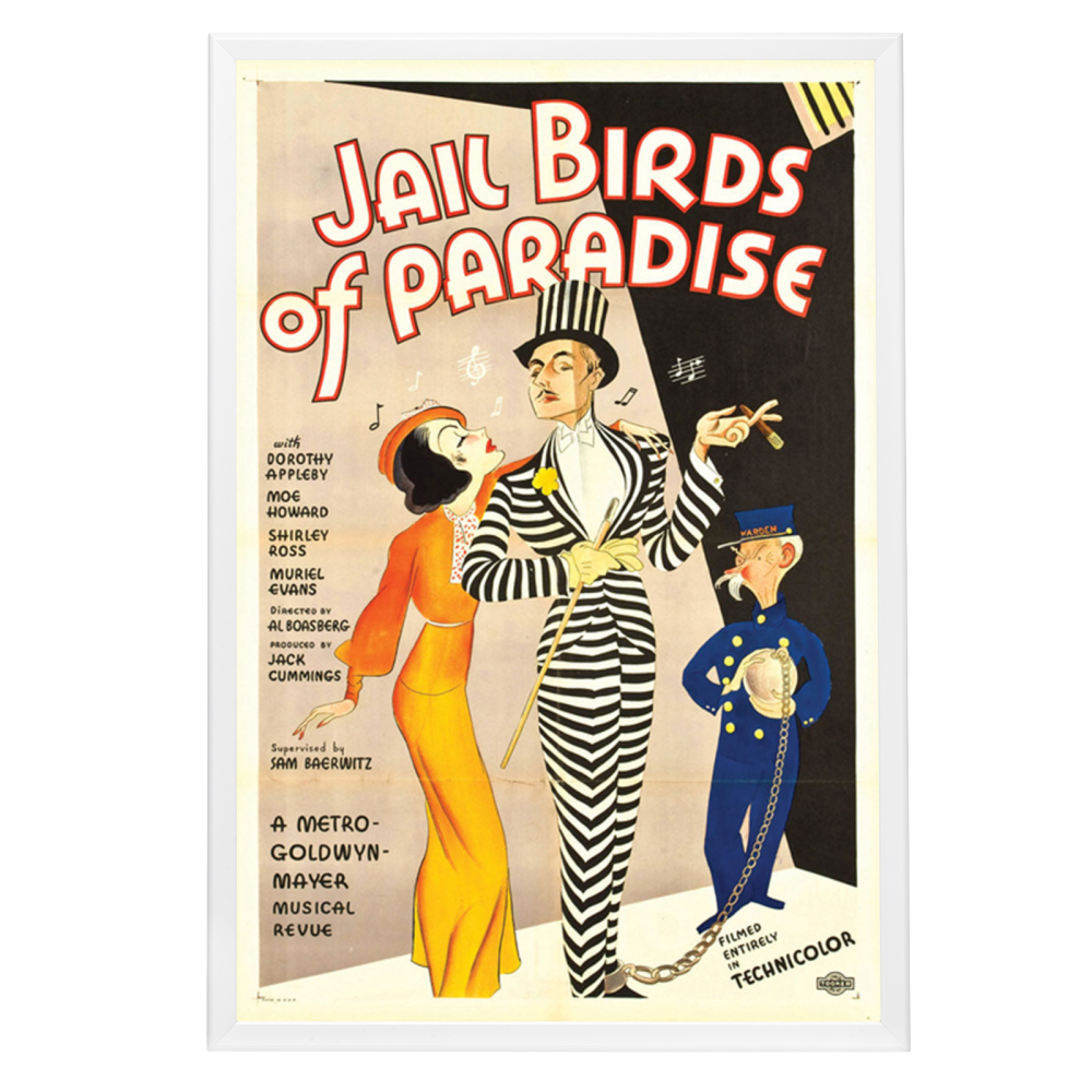 "Jail Birds Of Paradise" (1934) Framed Movie Poster