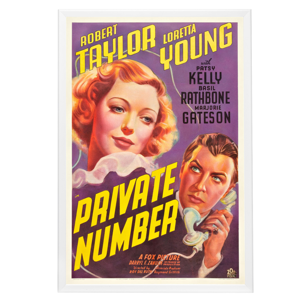 "Private Number" (1936) Framed Movie Poster