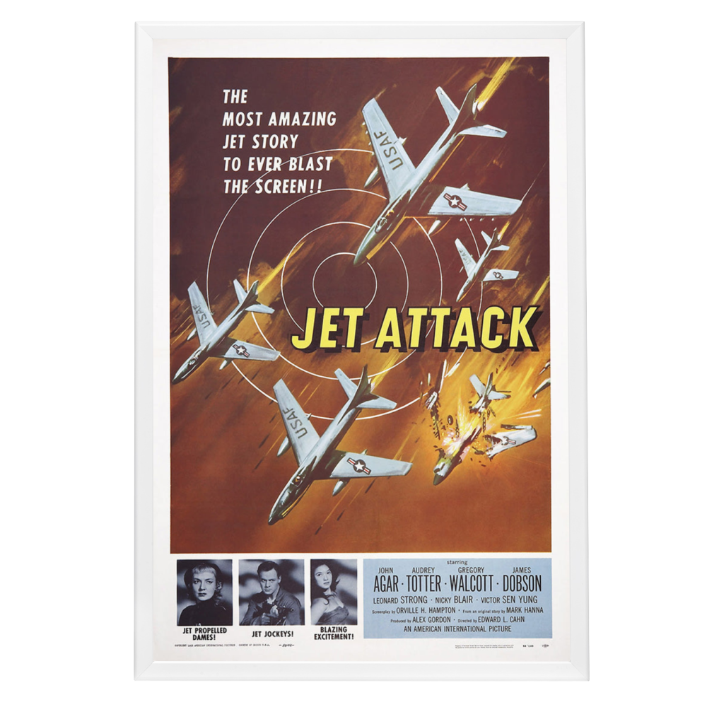 "Jet Attack" (1958) Framed Movie Poster