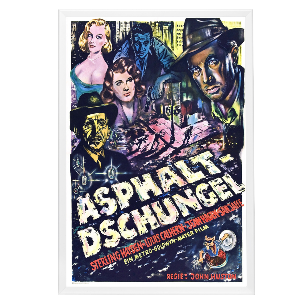 "Asphalt Jungle" (1950) Framed Movie Poster