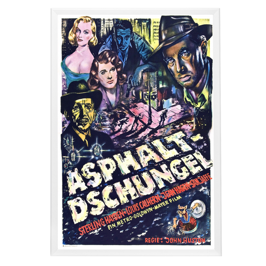 "Asphalt Jungle" (1950) Framed Movie Poster