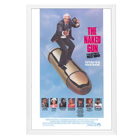 "Naked Gun: From the files of Police Squad" Framed Movie Poster