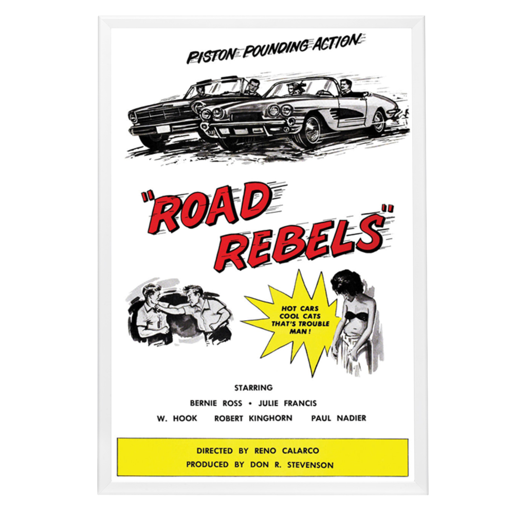 "Road Rebels" (1964) Framed Movie Poster