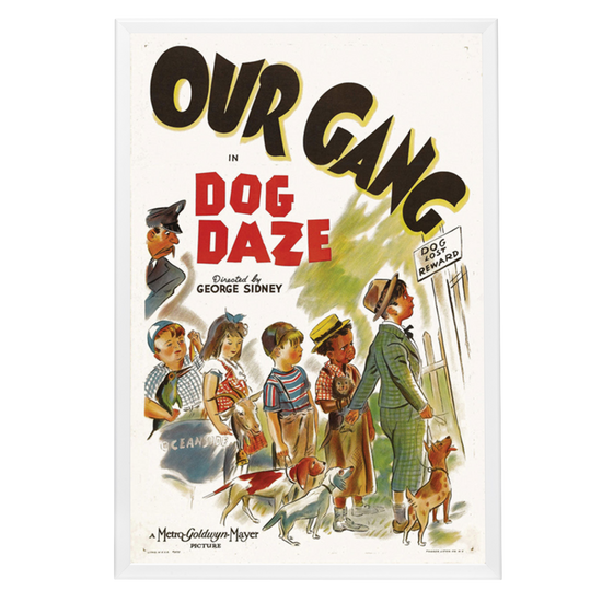 "Dog Daze" (1939) Framed Movie Poster