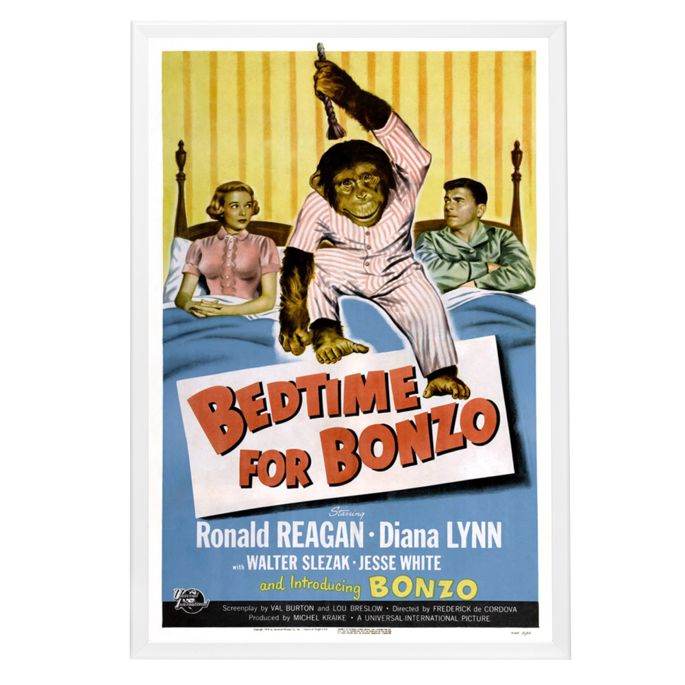 "Bedtime For Bonzo" (1951) Framed Movie Poster