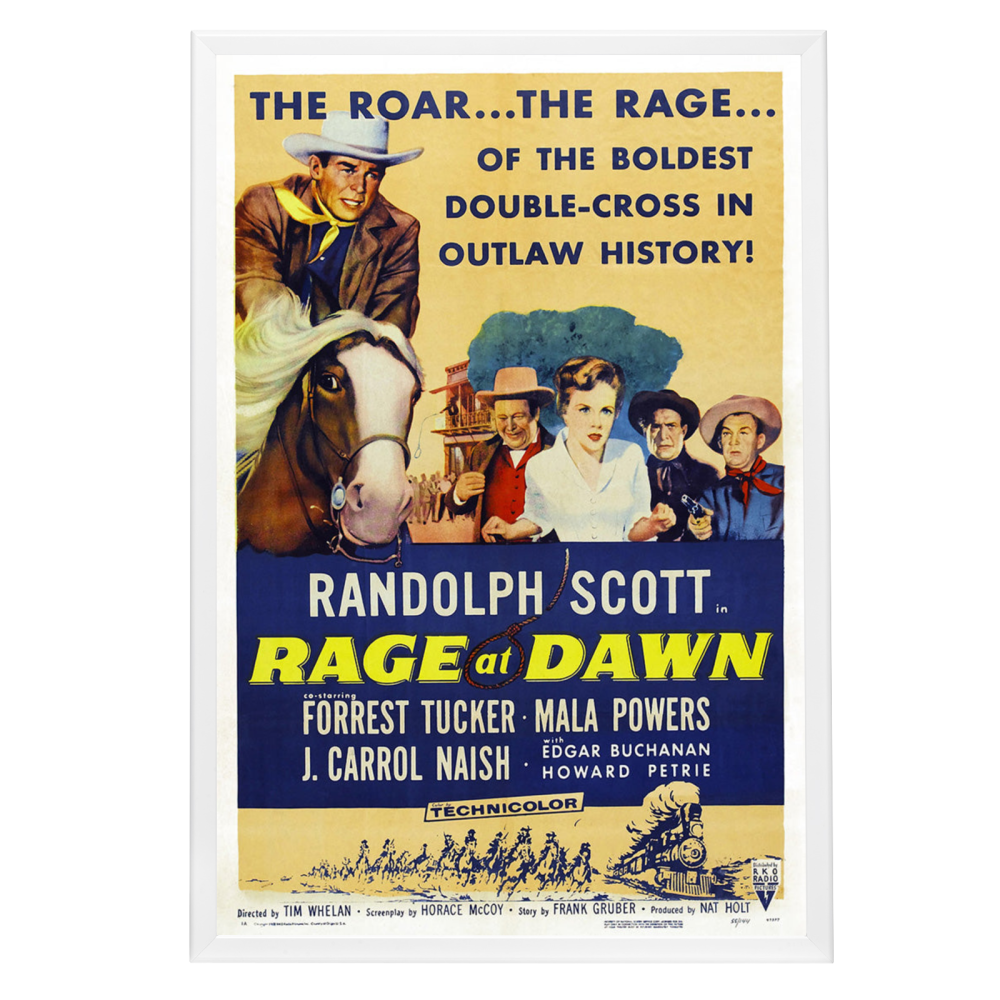 "Rage At Dawn" (1955) Framed Movie Poster