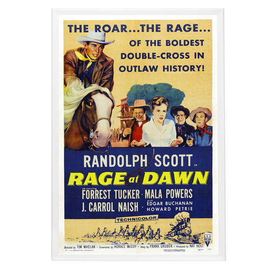 "Rage At Dawn" (1955) Framed Movie Poster