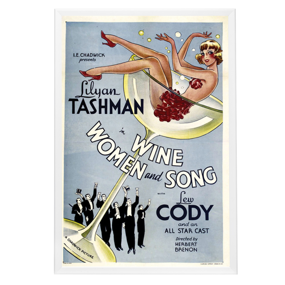 "Wine, Women And Song" (1933) Framed Movie Poster