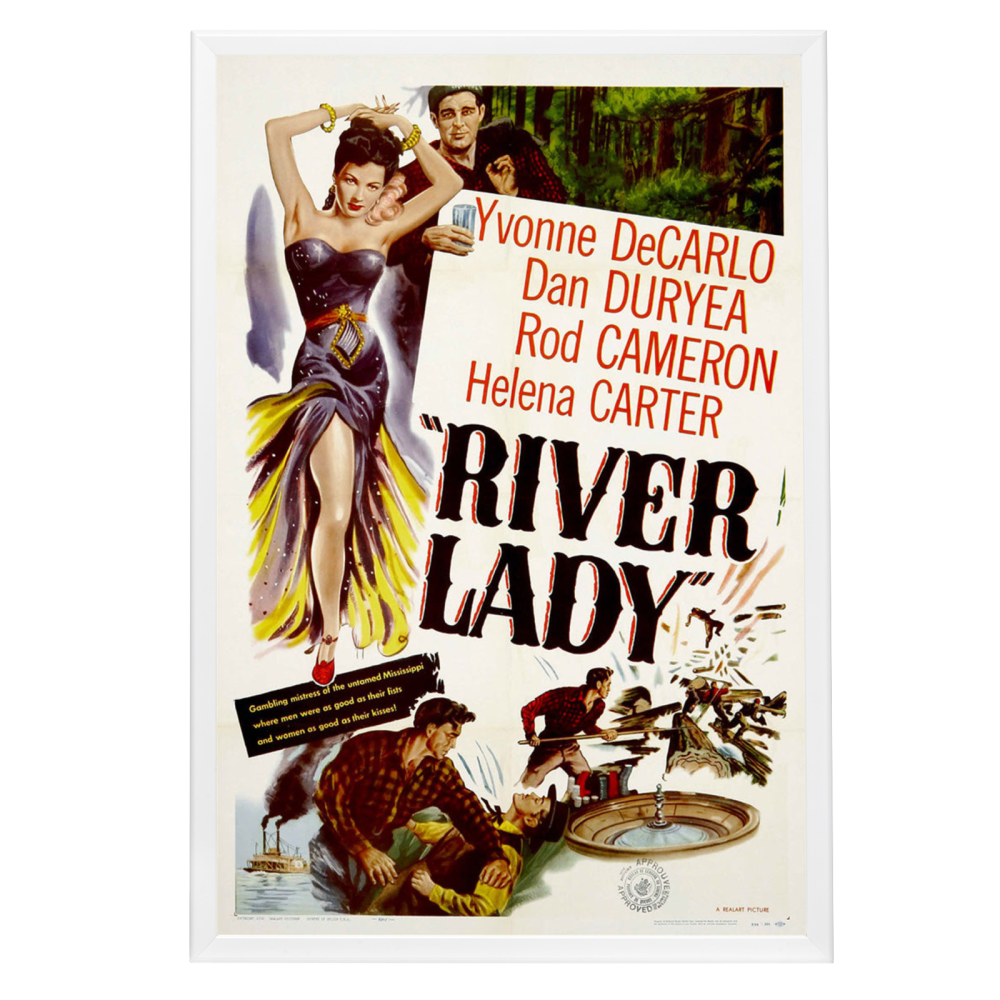 "River Lady" (1948) Framed Movie Poster