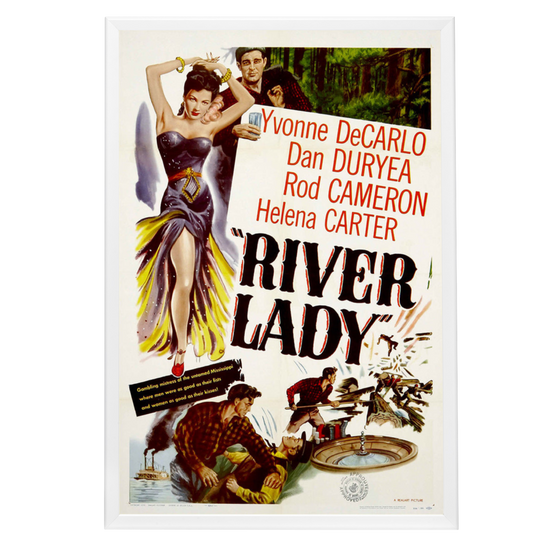 "River Lady" (1948) Framed Movie Poster