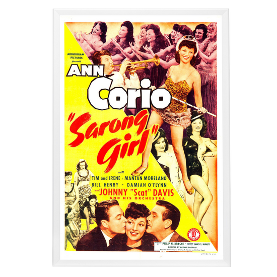 "Sarong Girl" (1943) Framed Movie Poster