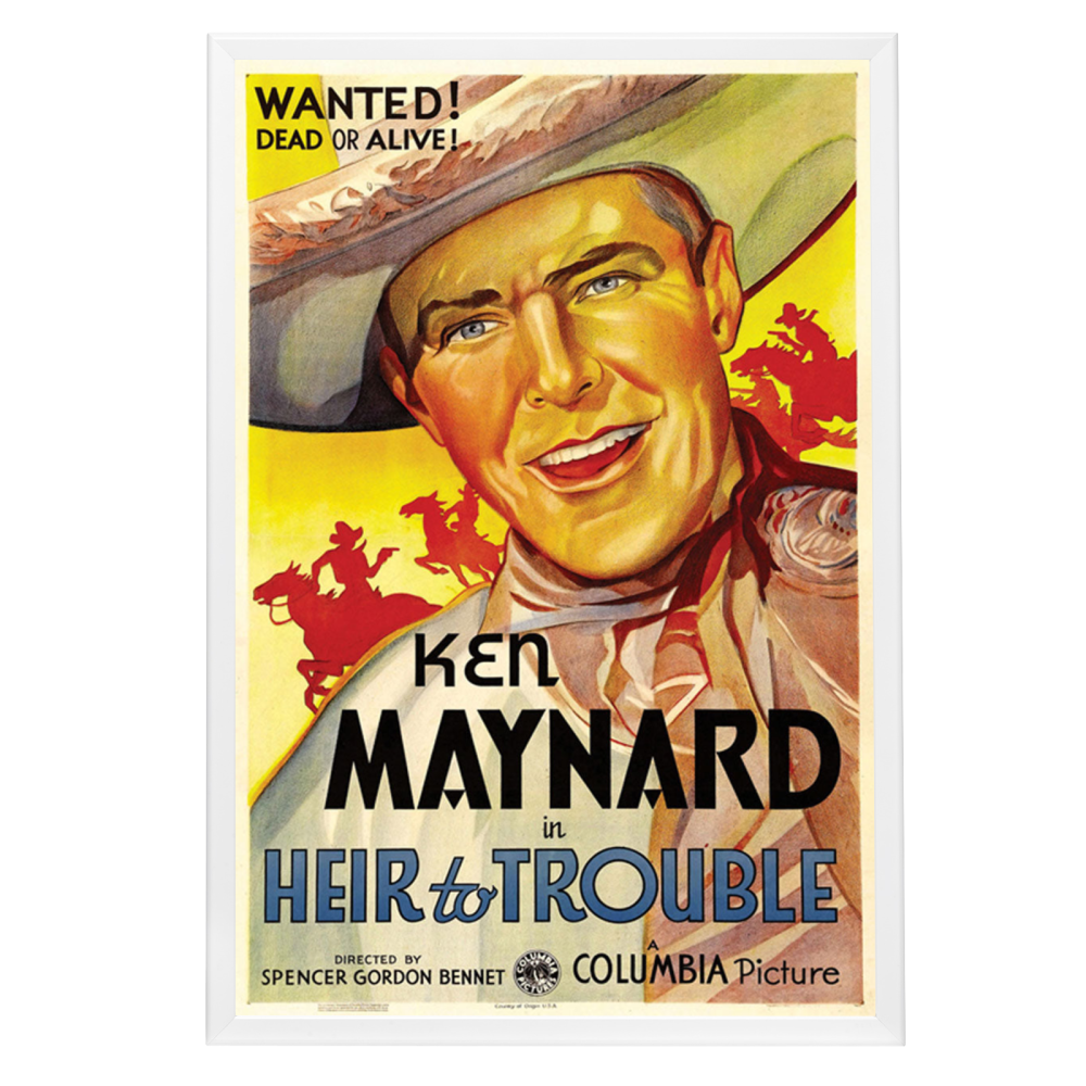 "Heir To Trouble" (1935) Framed Movie Poster