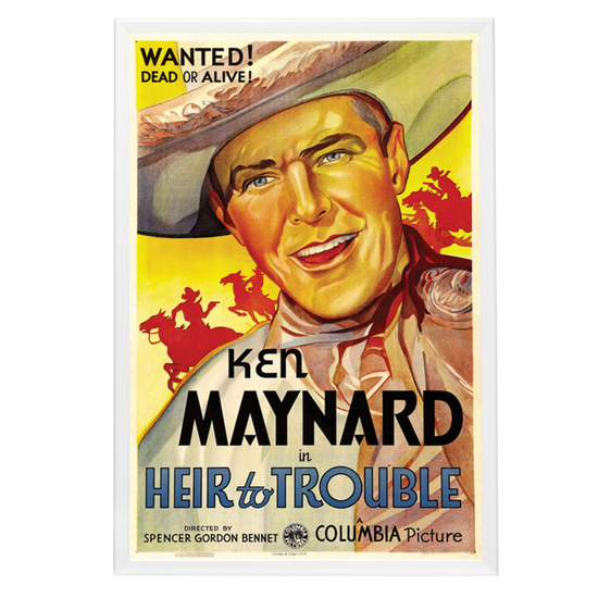 "Heir To Trouble" (1935) Framed Movie Poster