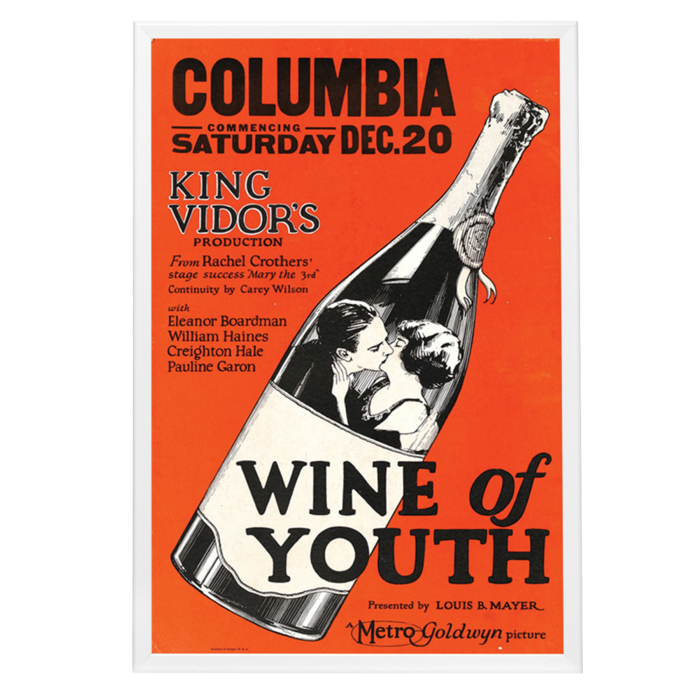 "Wine Of Youth" (1924) Framed Movie Poster