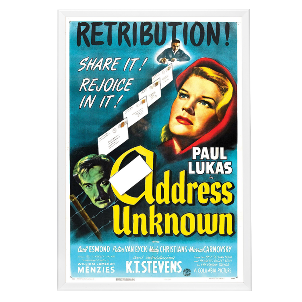 "Address Unknown" (1944) Framed Movie Poster