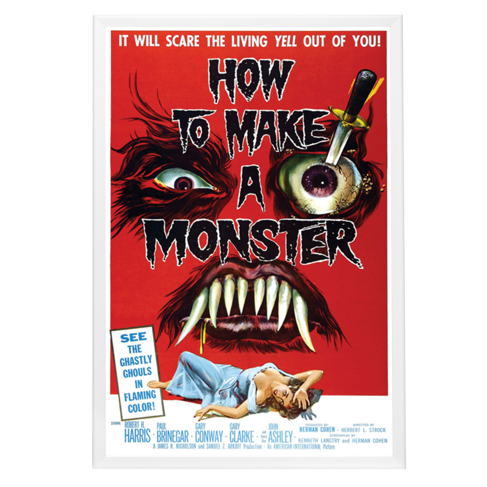 "How To Make A Monster" (1958) Framed Movie Poster