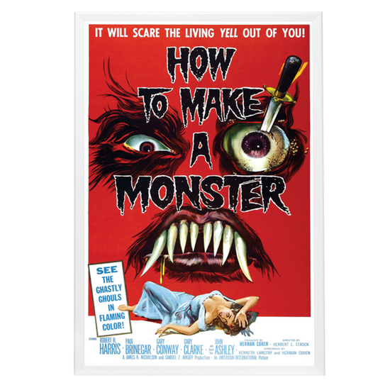 "How To Make A Monster" (1958) Framed Movie Poster