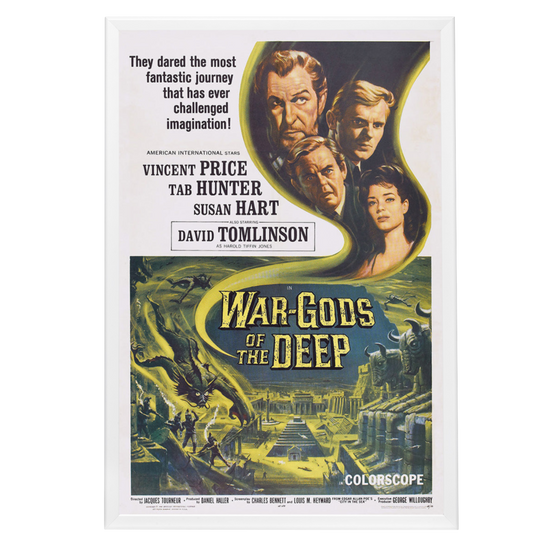 "War-Gods Of The Deep" Framed Movie Poster