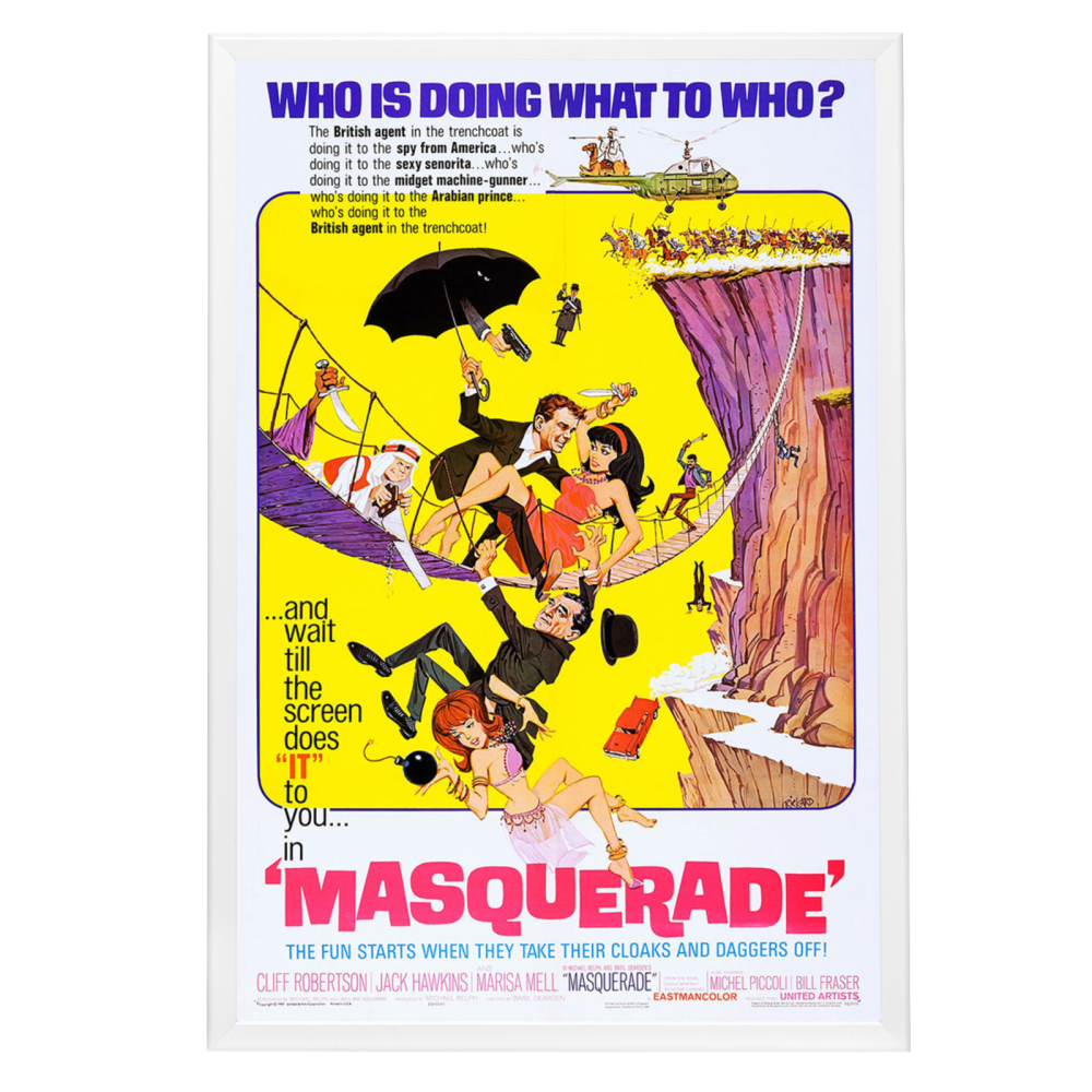"Masquerade" (1965) Framed Movie Poster