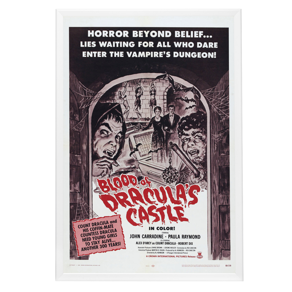 "Blood Of Dracula's Castle" (1969) Framed Movie Poster