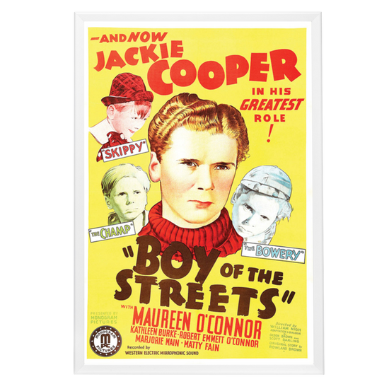 "Boy Of The Streets" (1938) Framed Movie Poster