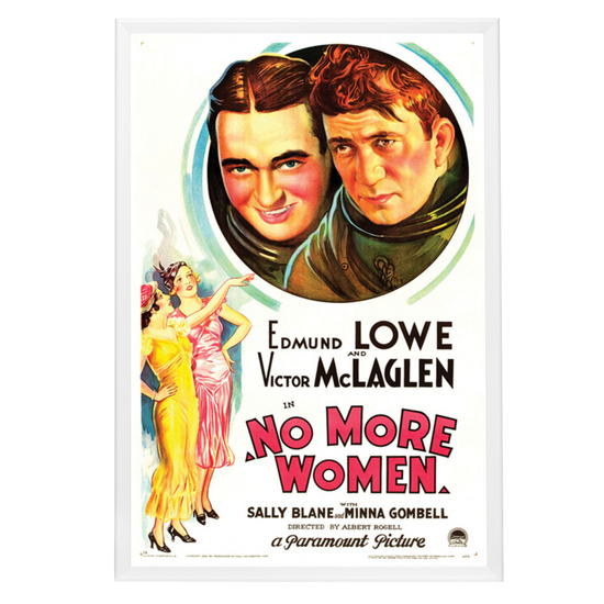 "No More Women" (1934) Framed Movie Poster