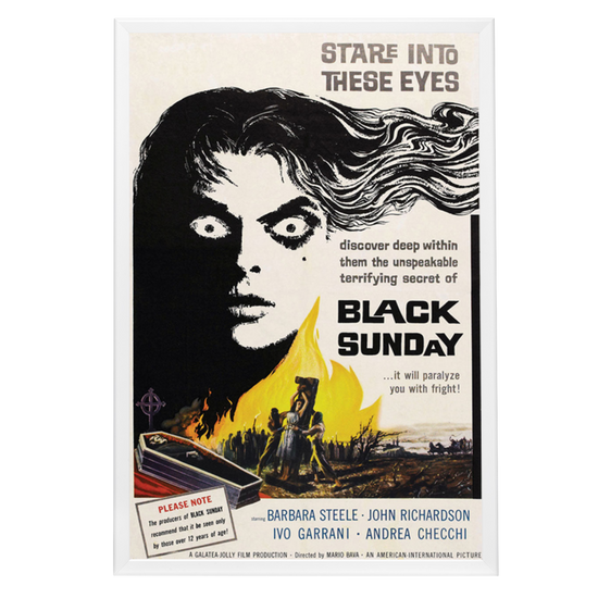 "Black Sunday" (1960) Framed Movie Poster