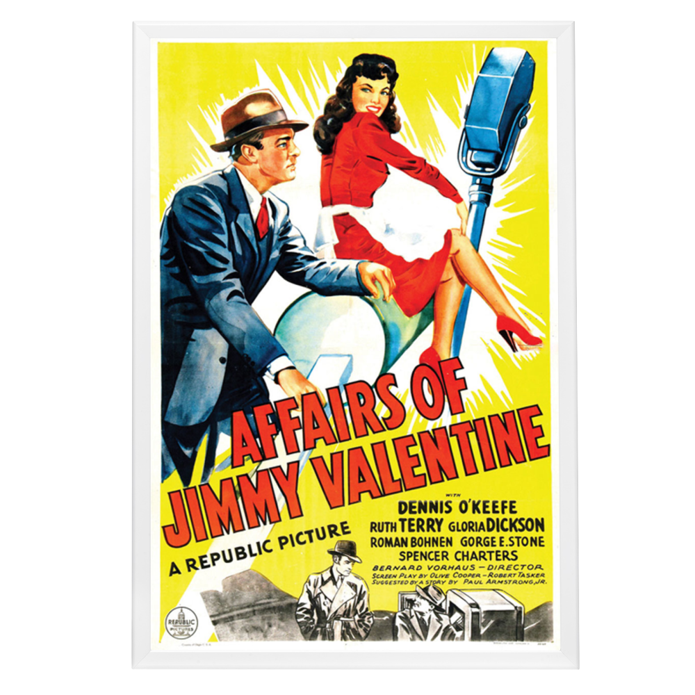 "Affairs Of Jimmy Valentine" (1942) Framed Movie Poster
