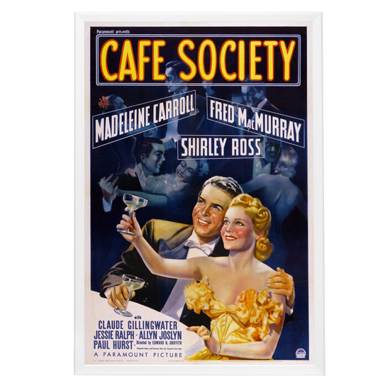 "Cafe Society" (1939) Framed Movie Poster