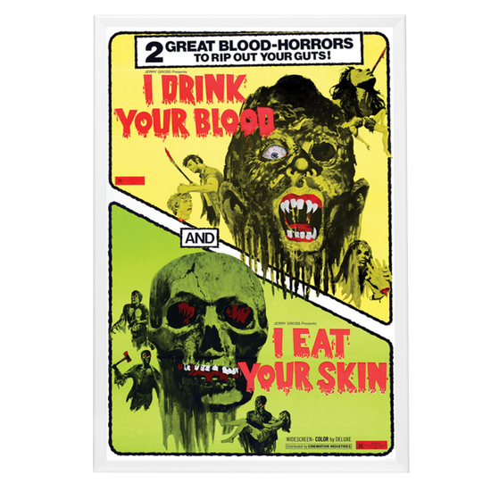 "I Drink Your Blood" (1970) Framed Movie Poster