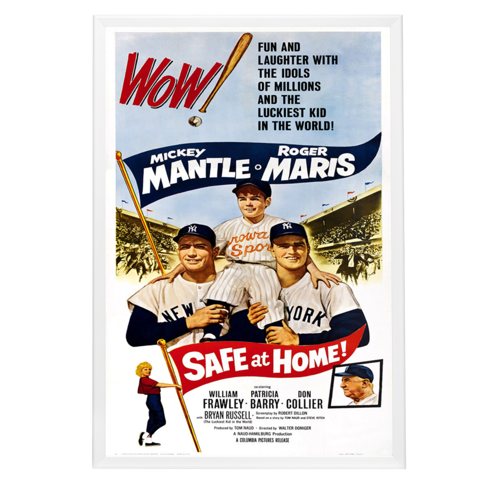 "Safe At Home!" (1962) Framed Movie Poster