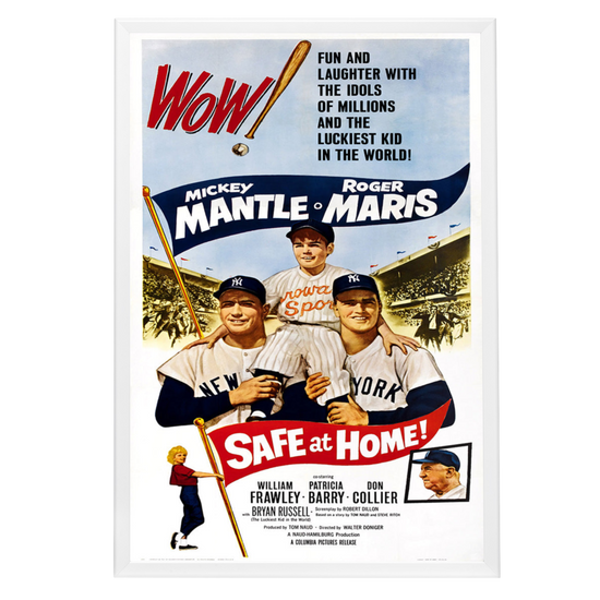 "Safe At Home!" (1962) Framed Movie Poster