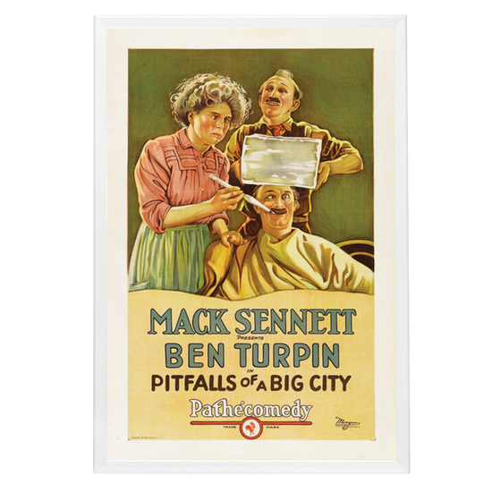 "Pitfalls Of A Big City" (1923) Framed Movie Poster