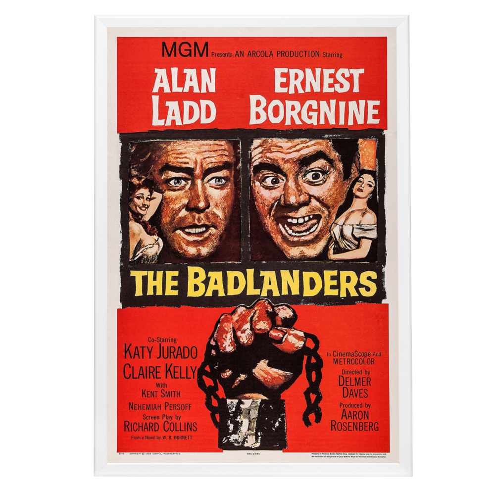 "Badlanders" (1958) Framed Movie Poster