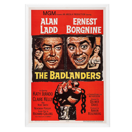 "Badlanders" (1958) Framed Movie Poster