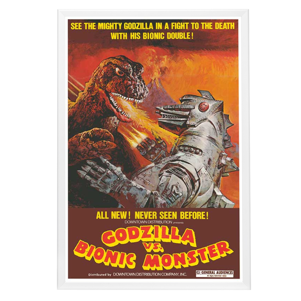 "Godzilla vs. the Bionic Monster" (1974) Framed Movie Poster