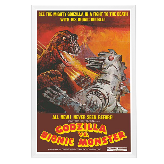 "Godzilla vs. the Bionic Monster" (1974) Framed Movie Poster