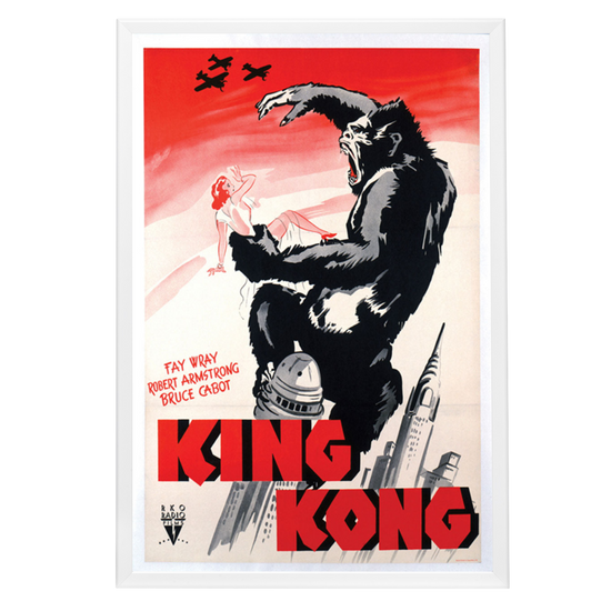 "King Kong" (1933) Framed Movie Poster